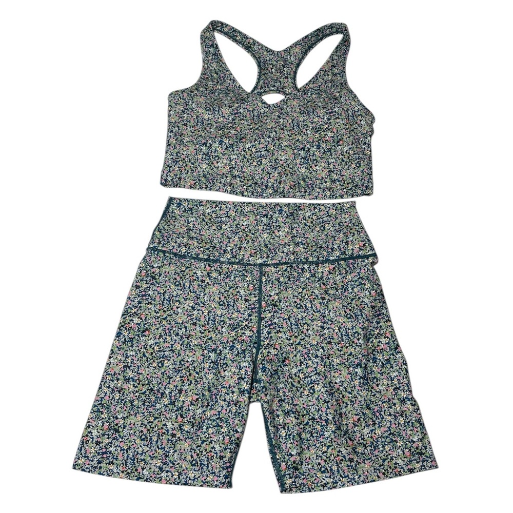Sage Women's 2 piece Active wear Set - Floral print